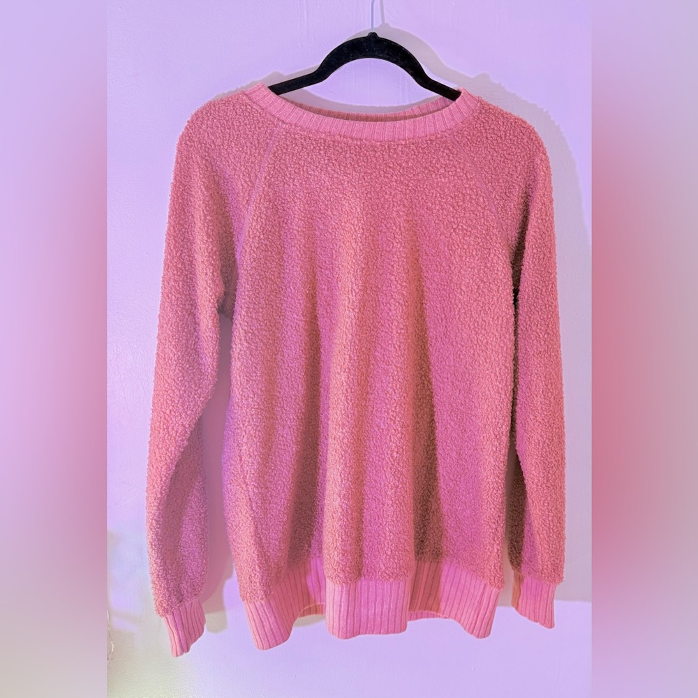Pink Lily Soft Pink Crew Neck Sweater